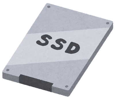 SSDは128GBで