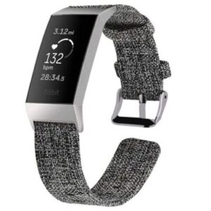 Fitbit Charge4 バンド交換 XIHAMA For Fitbit Charge4 帆布製 バンド
