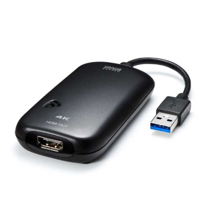 サンワサプライ USB3.0-HDMIディスプレイアダプタ4K対応 USB-CVU3HD2 ...