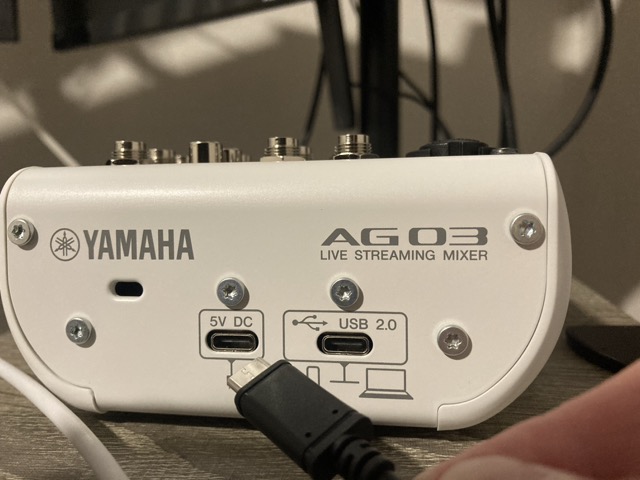 YAMAHA AG-03MK2 電源ケーブル USB　Type-Cケーブル