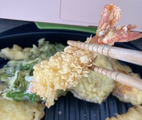 レンジで焼ケールで天ぷらを調理した感想