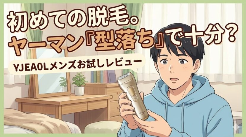 ヤーマン 脱毛器 YJEA0Lメンズレビュー｜型落ちお試し購入の真実